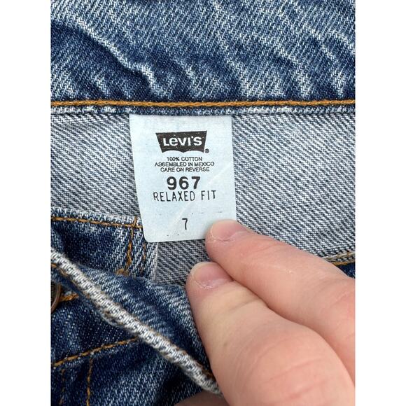 Levi's 967 Relaxed Fit Orange Tab Womens Shorts - Picture 4 of 4